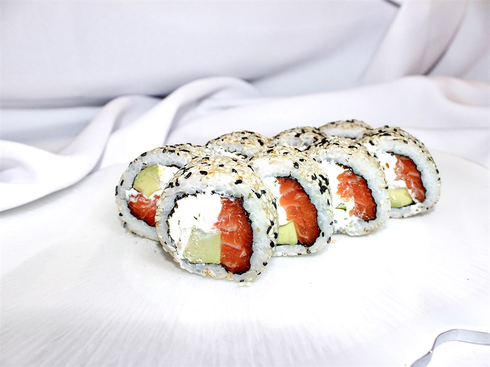 ФИЛАДЕЛЬФИЯ С ЛОСОСЕМ В КУНЖУТЕ МИКС 1000838 - фото 4692